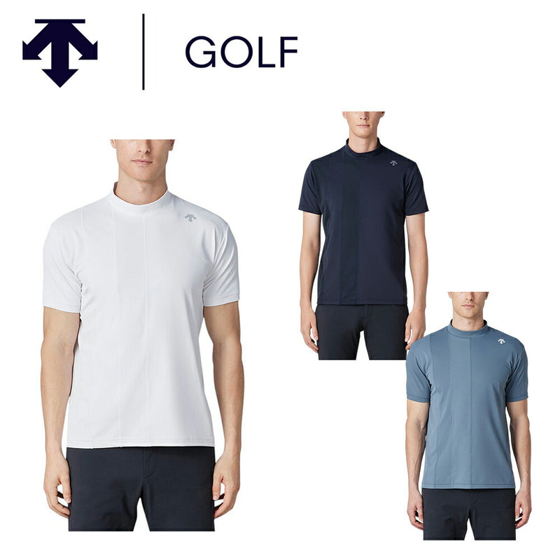 DESCENTE GOLF ゴルフウェア モックネック 半袖シャツ ストレッチ デサントゴルフ DESCENTE ゴルフ モックネックベアスムース半袖