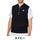 ベストスポーツ FOOTJOY（フットジョイ）製品。FOOTJOY 編地切替ハーフジップセーターベスト 25SS FJ-S25-M02