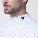 ベストスポーツ FOOTJOY（フットジョイ）製品。FOOTJOY フラワーアイコン蓄熱保温長袖モックネックシャツ 23FW FJ-F23-S11