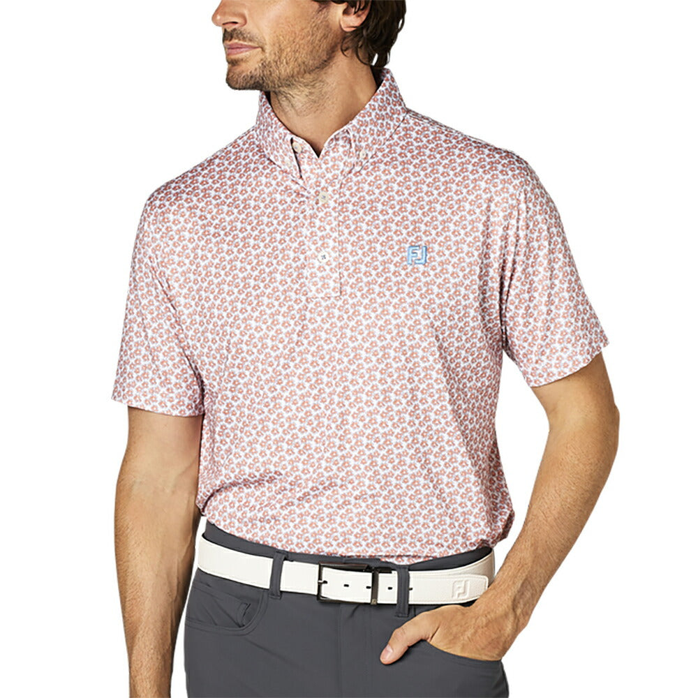 FOOTJOY フラワープリント半袖ボタンダウンシャツ 25SS FJ-S25-S14