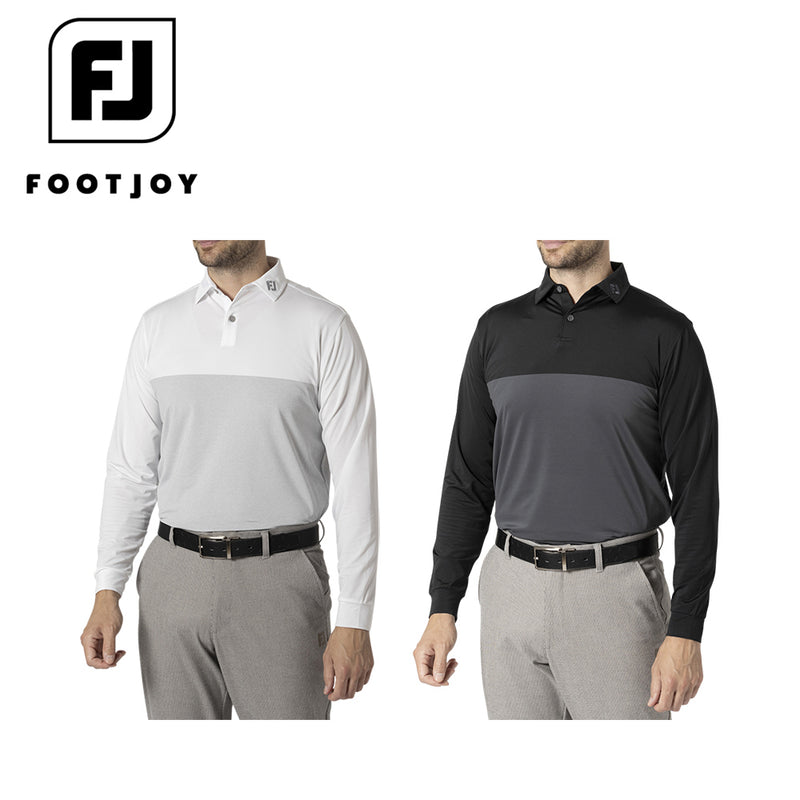 ベストスポーツ FOOTJOY（フットジョイ）製品。FOOTJOY MEN'S トーナルカラーブロック 長袖シャツ 24FW FJ-F24-S16