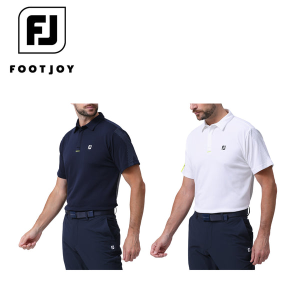 ゴルフ - ウェア FOOTJOY（フットジョイ）製品。FOOTJOY DRY THROUGHLIGHT エックスプリント半袖シャツ 24SS FJ-S24-S01
