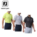 ベストスポーツ FOOTJOY（フットジョイ）製品。FOOTJOY FJアウトラインプリント半袖メッシュポロ 24SS FJ-S24-S02
