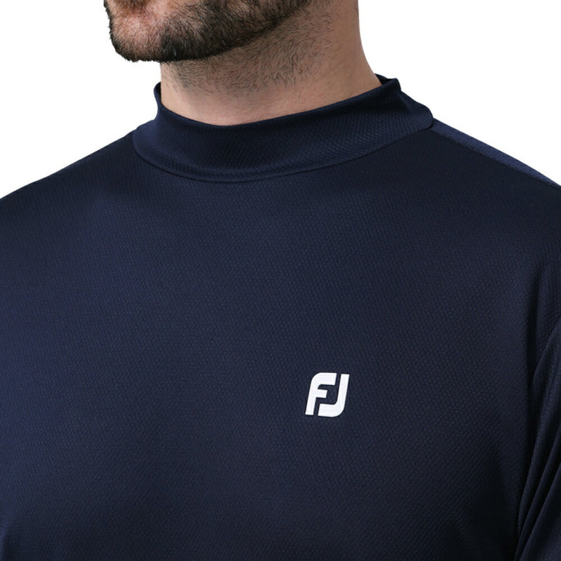 ベストスポーツ FOOTJOY（フットジョイ）製品。FOOTJOY スリーブロゴ半袖モックネックシャツ 24SS FJ-S24-S05