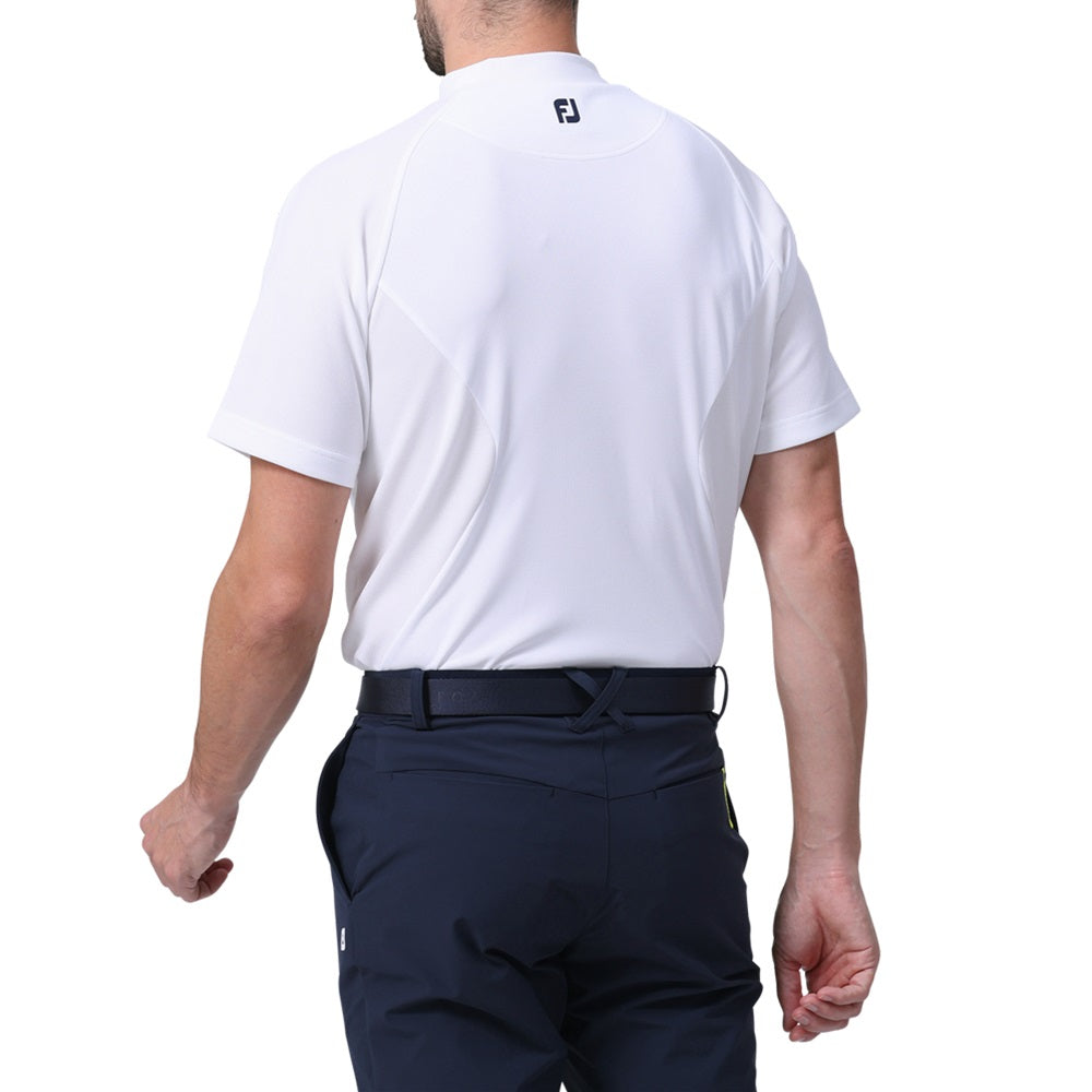 FOOTJOY ビッグFJロゴ半袖モックネックシャツ 24SS FJ-S24-S08