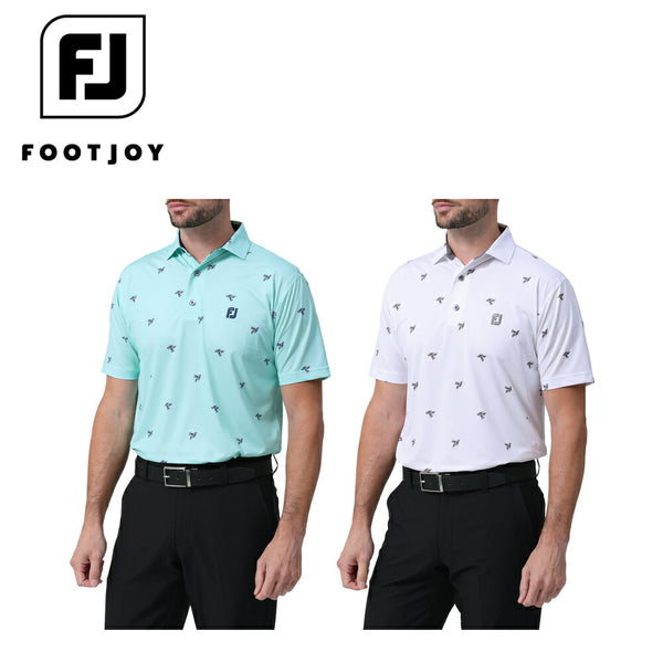 ゴルフ - ウェア FOOTJOY（フットジョイ）製品。FOOTJOY アザミプリント半袖シャツ 24SS FJ-S24-S11
