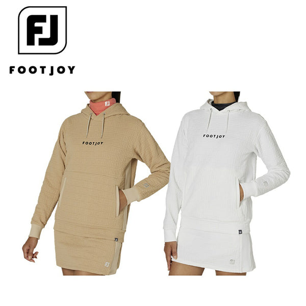 FOOTJOY（フットジョイ） FOOTJOY（フットジョイ）製品。FOOTJOY WOMEN'S FJ キルティング 長袖プルオーバーフーディー 24FW FJW-F24-M04