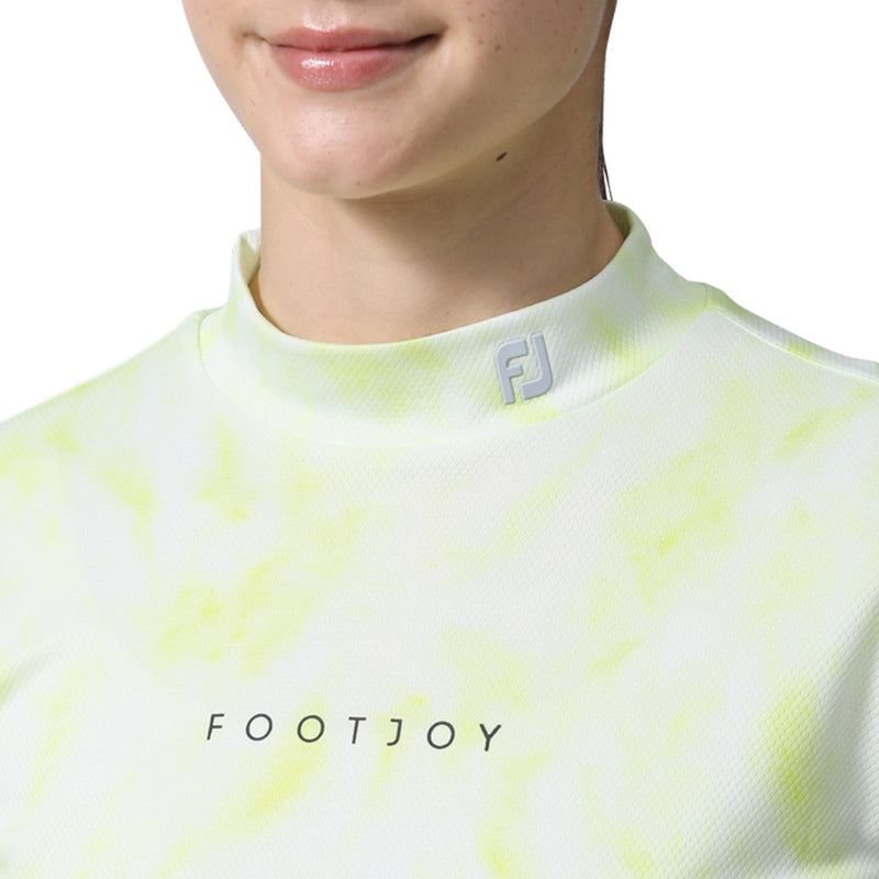 ベストスポーツ FOOTJOY（フットジョイ）製品。FOOTJOY タイダイプリント半袖モックネックシャツ 24SS FJW-S24-S01