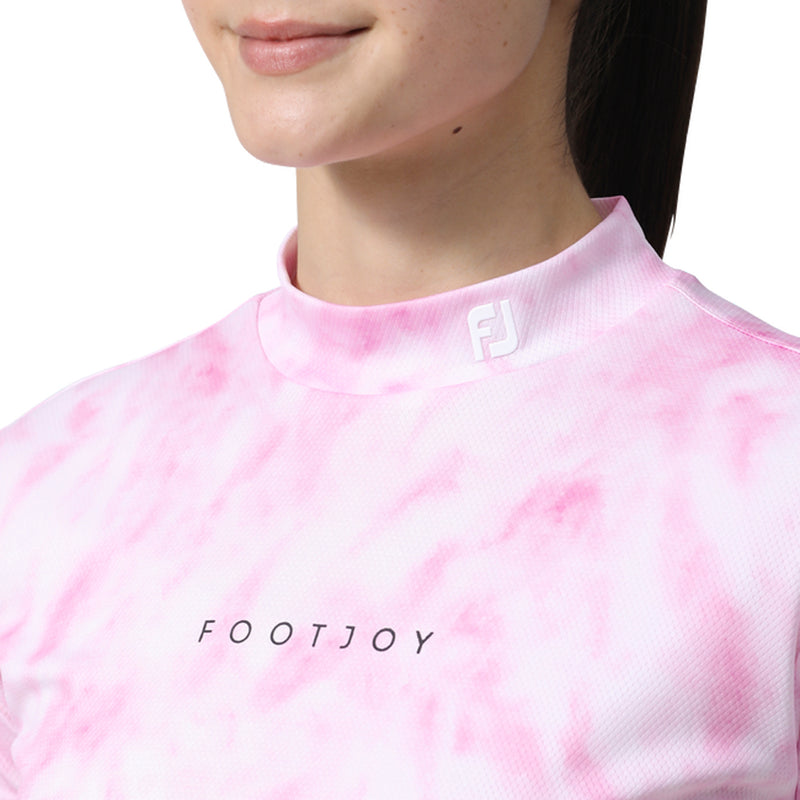 ベストスポーツ FOOTJOY（フットジョイ）製品。FOOTJOY タイダイプリント半袖モックネックシャツ 24SS FJW-S24-S01