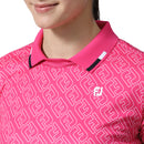 ベストスポーツ FOOTJOY（フットジョイ）製品。FOOTJOY FJアウトラインプリント半袖スキッパーポロ 24SS FJW-S24-S04