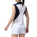 ベストスポーツ FOOTJOY（フットジョイ）製品。FOOTJOY ファブリックミックスノースリーブモックネックシャツ 24SS FJW-S24-S06