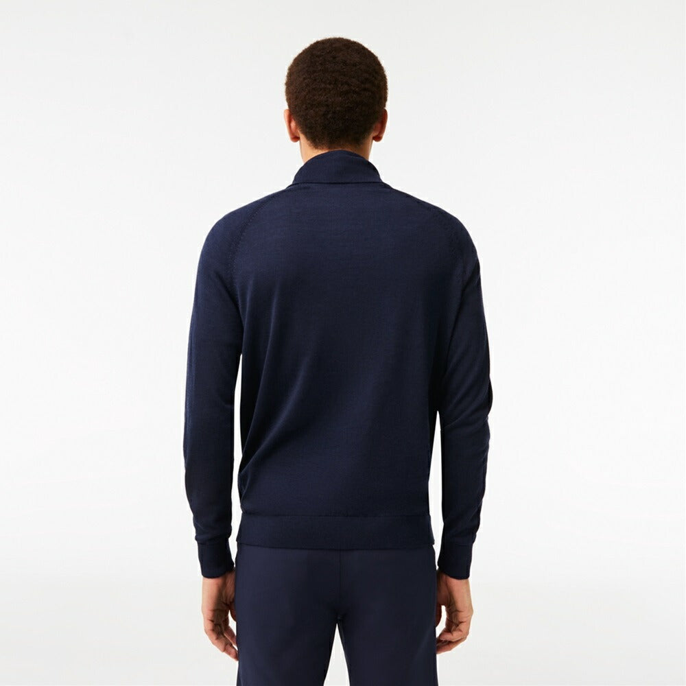 LACOSTE ポロカラーゴルフニットセーター 23FW AH9247-99