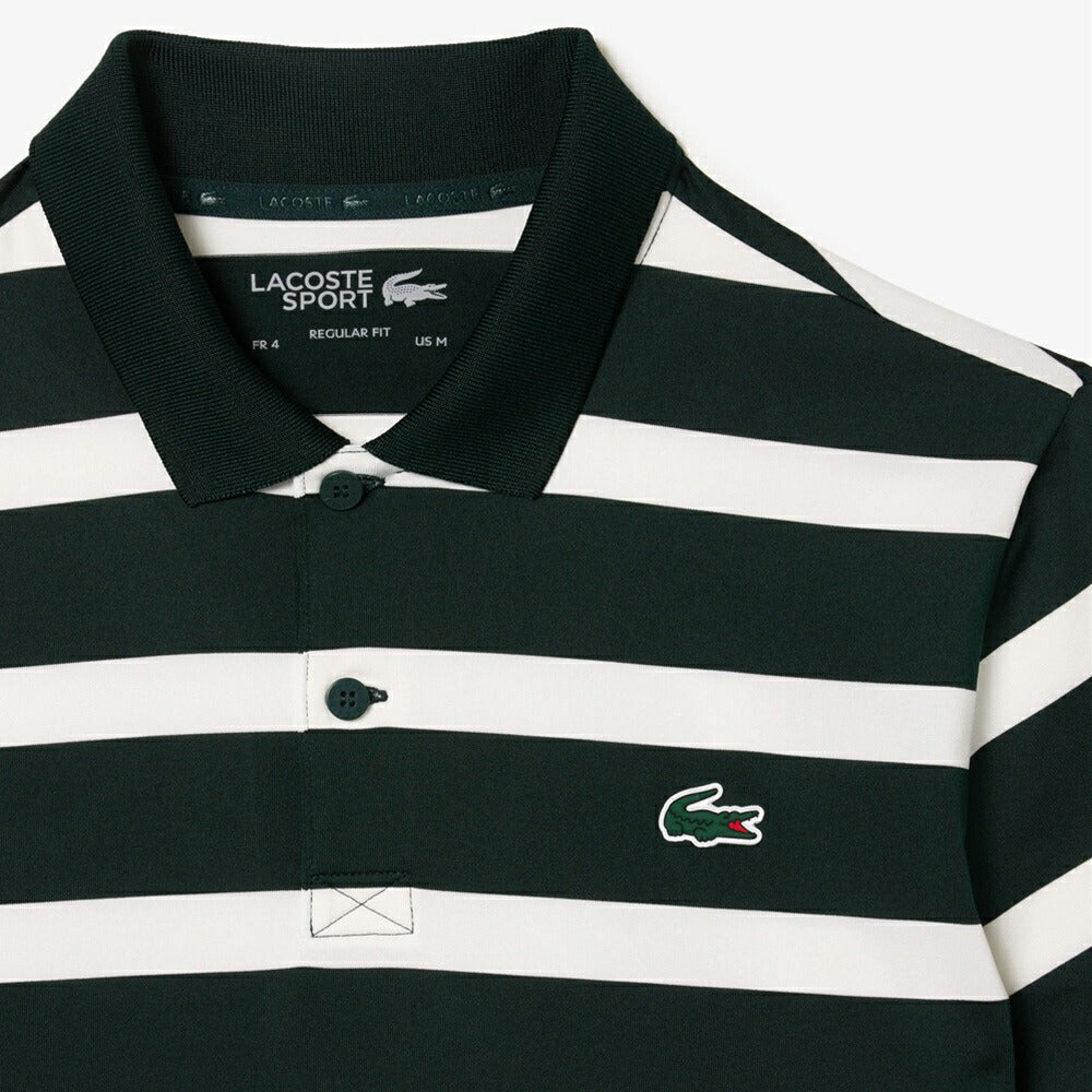 ラコステ（LACOSTE） ゴルフウェア ラガーシャツ US Mサイズ LACOSTE ビッグボーダーゴルフポロシャツ 23FW DH1091-99