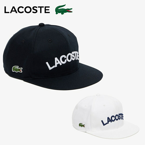 ゴルフ - ヘッドウェア LACOSTE（ラコステ）製品。LACOSTE ストレートブリムフラットバイザーBBキャップ 23FW RK1273J-99