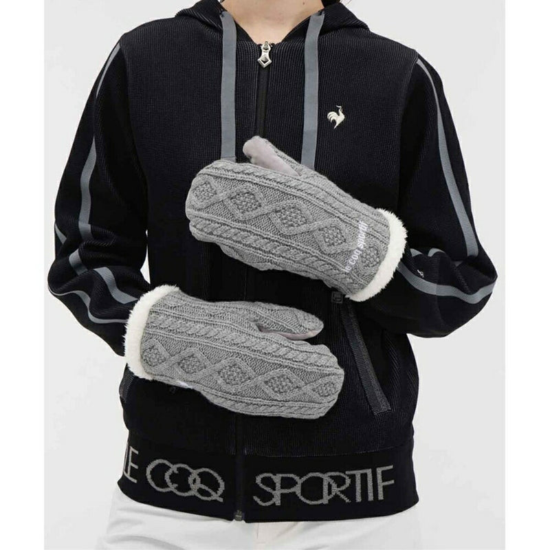 ベストスポーツ le coq sportif（ルコックスポルティフ）製品。le coq sportif ケーブル編み ミトン 25FW LG5FAZ50L