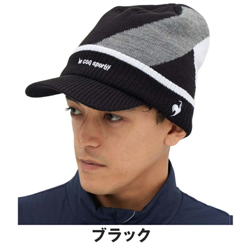 ベストスポーツ le coq sportif（ルコックスポルティフ）製品。le coq sportif 庇付きニットキャップ 25FW LG5FCP40M