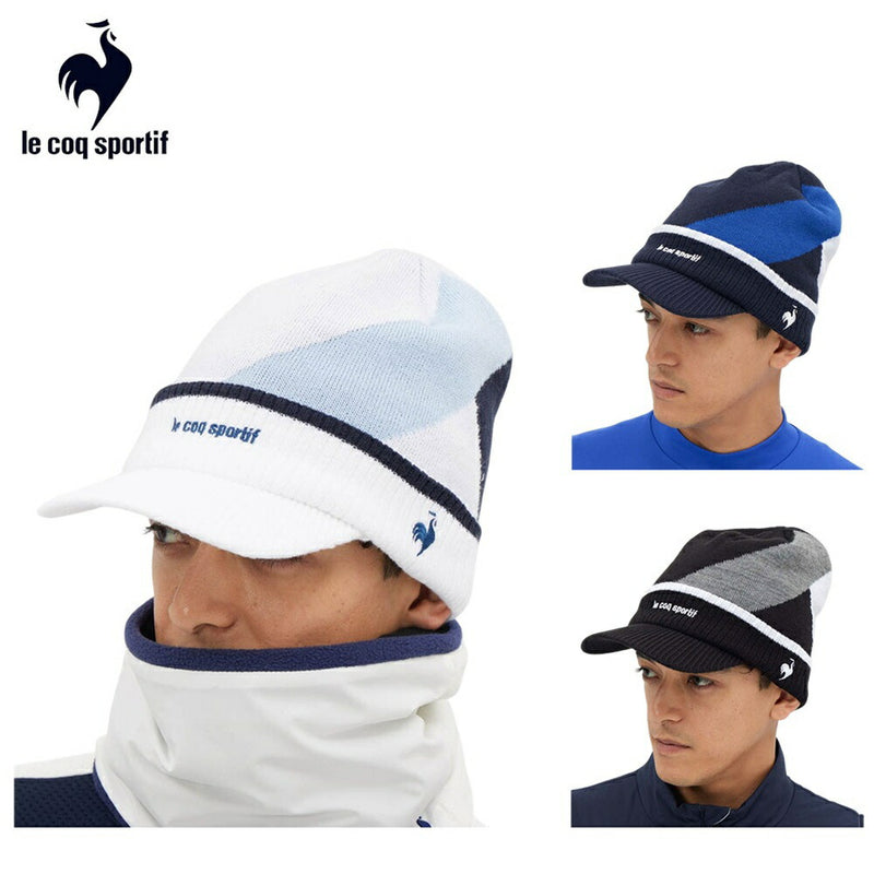 ベストスポーツ le coq sportif（ルコックスポルティフ）製品。le coq sportif 庇付きニットキャップ 25FW LG5FCP40M