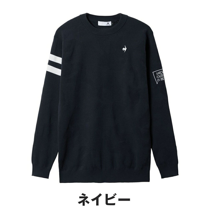 ベストスポーツ le coq sportif（ルコックスポルティフ）製品。le coq sportif モザイク柄ジャガードセーター 25FW LG5FST00M