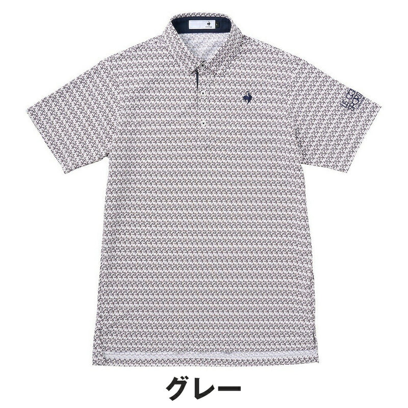 ベストスポーツ Le coq sportif（ルコックスポルティフ）製品。Le coq sportif トライアングル小柄半袖シャツ 25SS LG5SHS06M