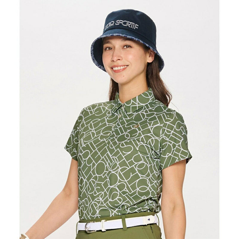 ベストスポーツ Le coq sportif（ルコックスポルティフ）製品。Le coq sportif カラーブロック総柄半袖シャツ 25SS LG5SHS07L