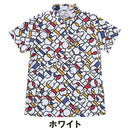 ベストスポーツ Le coq sportif（ルコックスポルティフ）製品。Le coq sportif カラーブロック総柄半袖シャツ 25SS LG5SHS07L