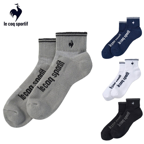 ゴルフ - ウェア le coq sportif（ルコックスポルティフ）製品。le coq sportif 定番ショート丈ソックス 25FW LG5SSO01M