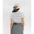 ベストスポーツ le coq sportif（ルコックスポルティフ）製品。le coq sportif ボーダー半袖シャツ 26SS LG6SHS00L