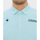 ベストスポーツ le coq sportif（ルコックスポルティフ）製品。le coq sportif Sunscreen NIR トライアングルジャカード半袖シャツ 26SS LG6SHS01M