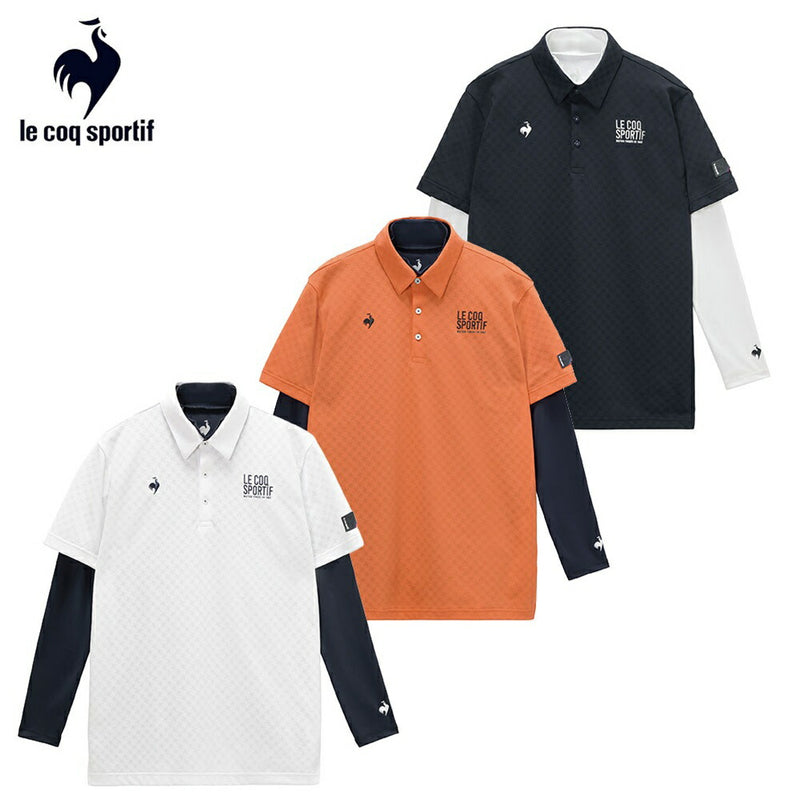le coq sportif 3WAYチェックジャカード半袖シャツ＆インナーシャツ
