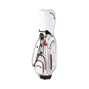 ベストスポーツ Le coq sportif（ルコックスポルティフ）製品。Le coq sportif ブラックトリコデザイン キャディバッグ オリジナルネームプレート付き 8.5型 24FW LG4FCB01L