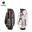 ベストスポーツ Le coq sportif（ルコックスポルティフ）製品。Le coq sportif ブラックトリコデザイン キャディバッグ オリジナルネームプレート付き 8.5型 24FW LG4FCB01L