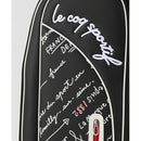 ベストスポーツ Le coq sportif（ルコックスポルティフ）製品。Le coq sportif ブラックトリコデザイン キャディバッグ オリジナルネームプレート付き 8.5型 24FW LG4FCB01L