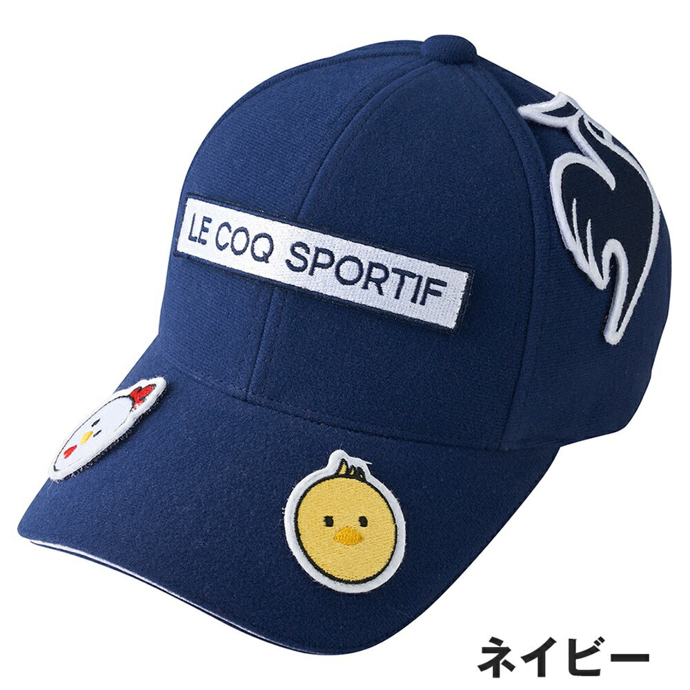 Le coq sportif キャラクターワッペン付きキャップ 24FW LG4FCP05L