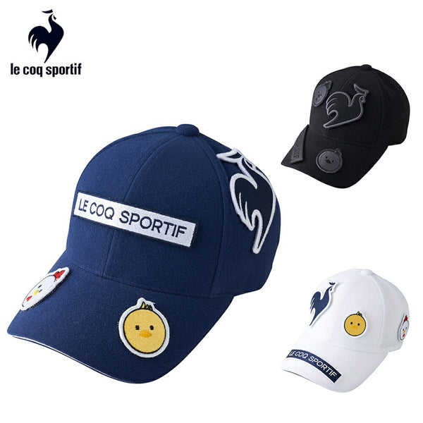 割引対象商品（3,000円以上） Le coq sportif（ルコックスポルティフ）製品。Le coq sportif キャラクターワッペン付きキャップ 24FW LG4FCP05L