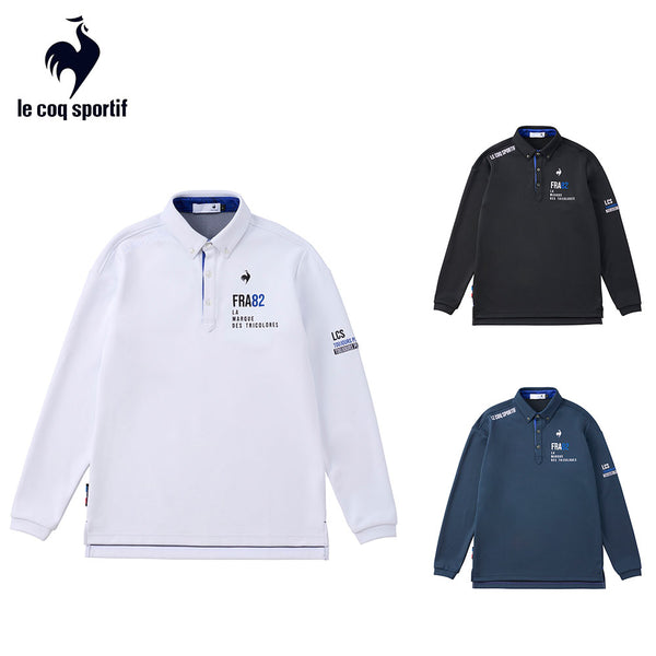 割引対象商品（3,000円以上） Le coq sportif（ルコックスポルティフ）製品。Le coq sportif ストレッチフォーサー HEAT NAVI 長袖シャツ 24FW LG4FLS05M