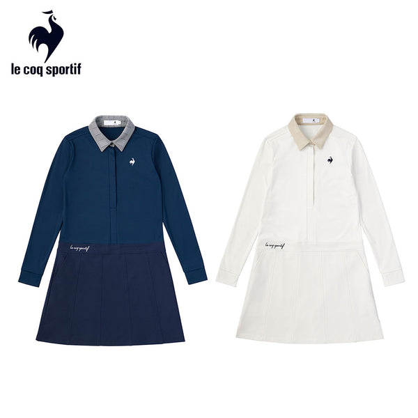 割引対象商品（3,000円以上） Le coq sportif（ルコックスポルティフ）製品。Le coq sportif チェック襟ワンピース 24FW LG4FOP50L