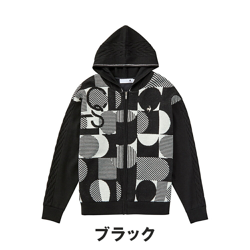 Le coq sportif ジャガードフーディニットブルゾン 24FW LG4FST30L