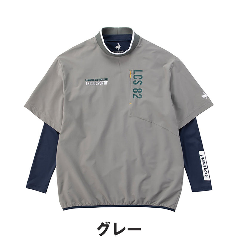 ベストスポーツ Le coq sportif（ルコックスポルティフ）製品。Le coq sportif ストレッチフォーサー インナー付き半袖プルオーバー 24FW LG4FTZ00M