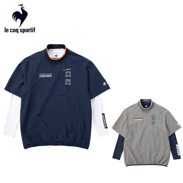 割引対象商品（3,000円以上） Le coq sportif（ルコックスポルティフ）製品。Le coq sportif ストレッチフォーサー インナー付き半袖プルオーバー 24FW LG4FTZ00M