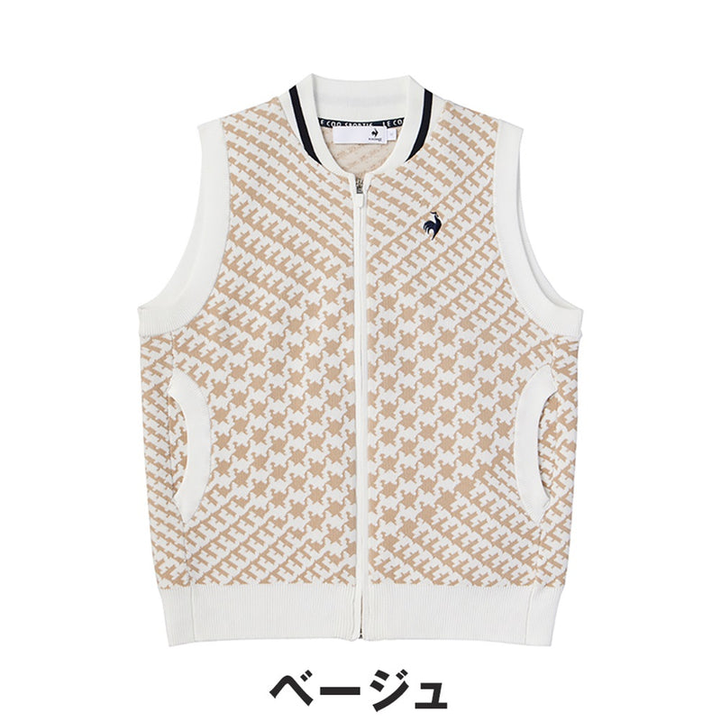 ベストスポーツ Le coq sportif（ルコックスポルティフ）製品。Le coq sportif フルジップニットベスト 24FW LG4FVE50L