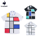 ベストスポーツ Le coq sportif（ルコックスポルティフ）製品。Le coq sportif カラーブロック大柄半袖シャツ 25SS LG5SHS02M