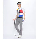 ベストスポーツ Le coq sportif（ルコックスポルティフ）製品。Le coq sportif カラーブロック大柄半袖シャツ 25SS LG5SHS02M