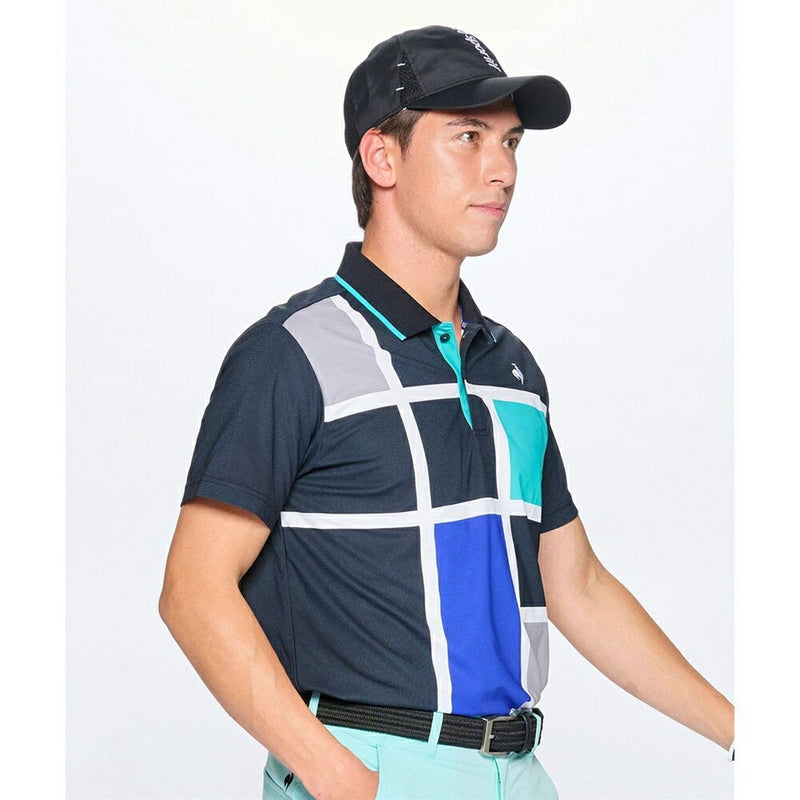 ベストスポーツ Le coq sportif（ルコックスポルティフ）製品。Le coq sportif カラーブロック大柄半袖シャツ 25SS LG5SHS02M