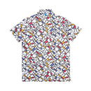 ベストスポーツ Le coq sportif（ルコックスポルティフ）製品。Le coq sportif カラーブロックグラフィック小柄半袖シャツ 25SS LG5SHS03M