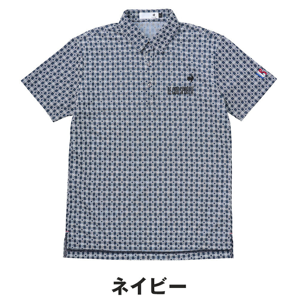 Le coq sportif モノグラム柄ジャガード半袖シャツ 25SS LG5SHS14M