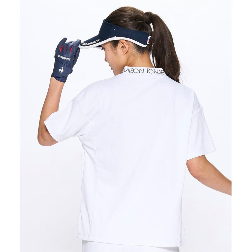 Le coq sportif ワイドシルエット モックネック半袖シャツ 25SS