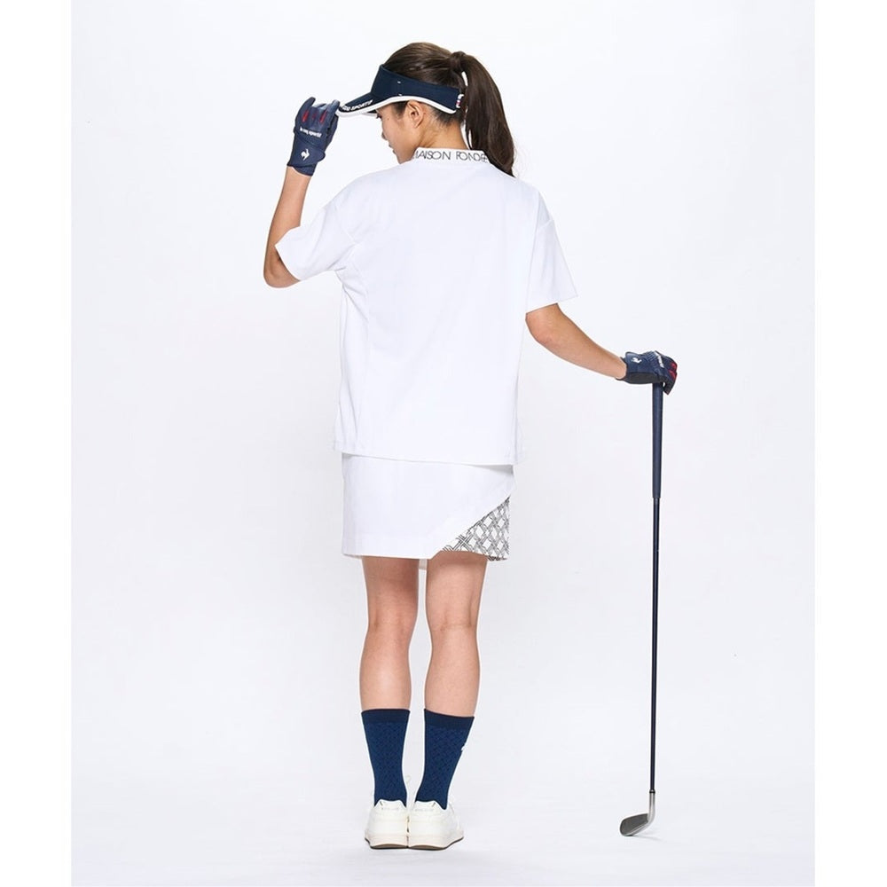 Le coq sportif ワイドシルエット モックネック半袖シャツ 25SS