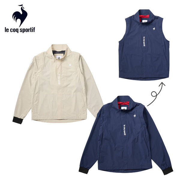 ゴルフ用品 2025年春夏 Le coq sportif（ルコックスポルティフ）製品。Le coq sportif NEW BASIC 2WAYブルゾン 25SS LG5SWB01M