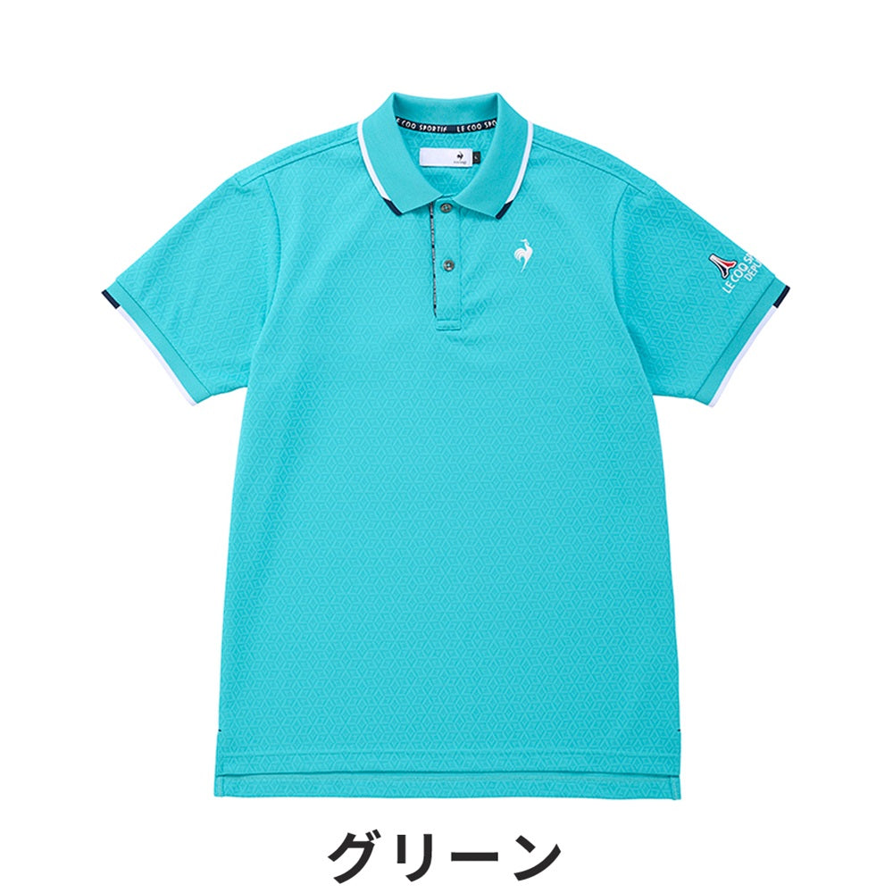 LE coq sportif ストレッチフォーサー ベーシックデザイン半袖ポロシャツ 24SS QGMXJA04 ホワイト / M