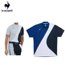 ベストスポーツ le coq sportif（ルコックスポルティフ）製品。le coq sportif RIJOUME STRETCH FORCER SUNSCREEN トリコロールブロッキングモックネックシャツ 24SS QGMXJA32